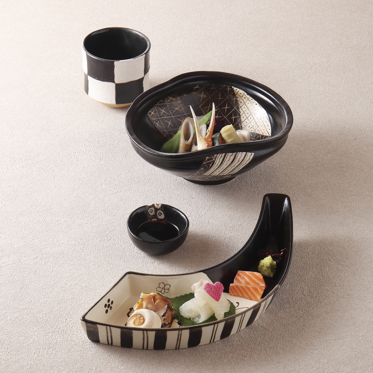 冬の静けさをまとう会席の器