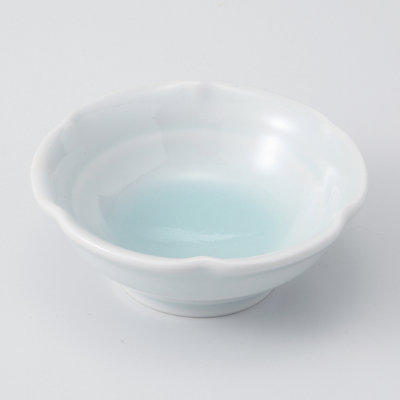 青白瓷 六ッ押千代口