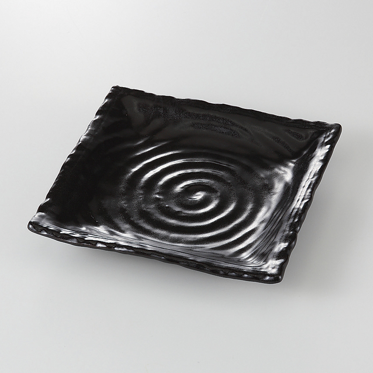 ブラック 正角皿（小）
