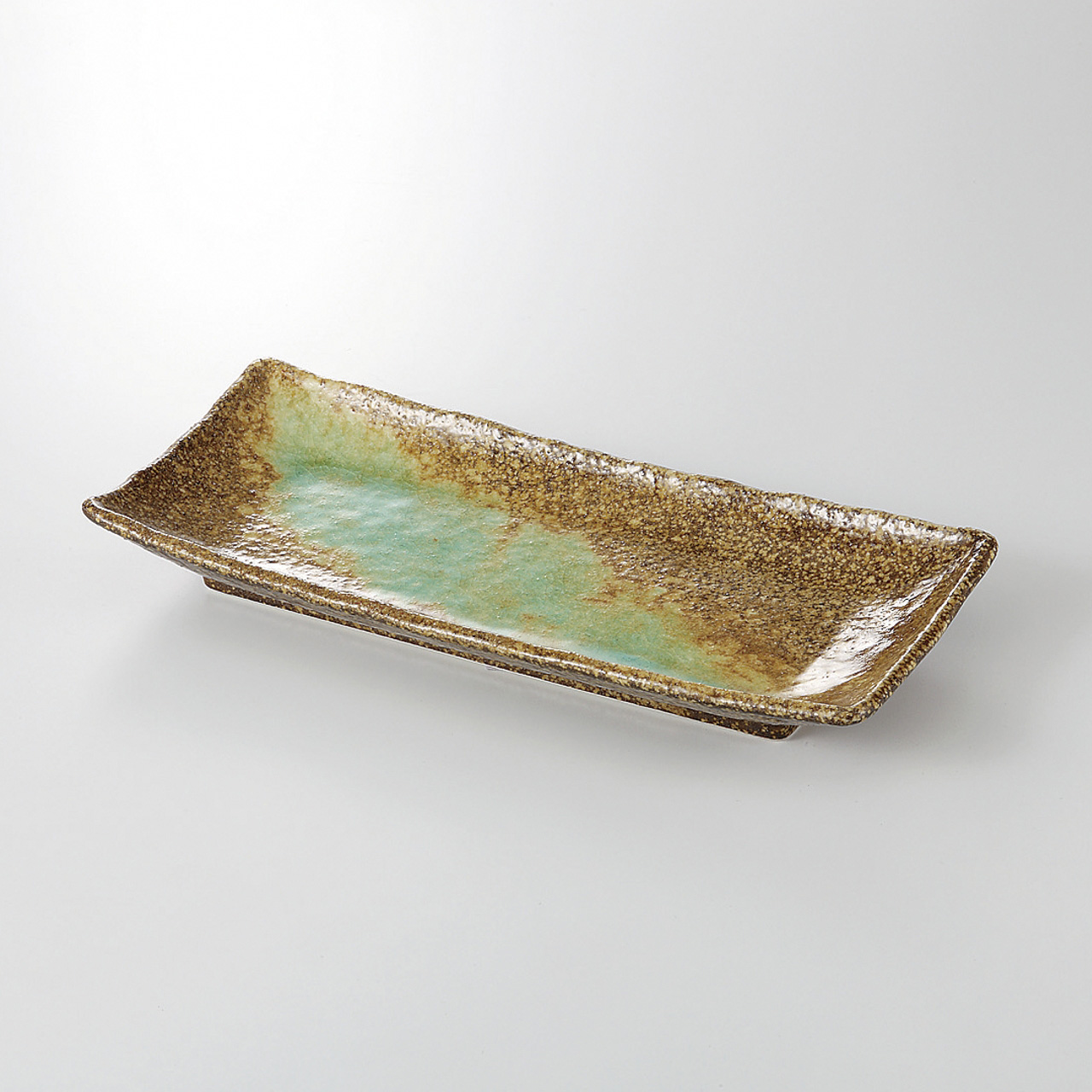 緑彩流 サンマ皿