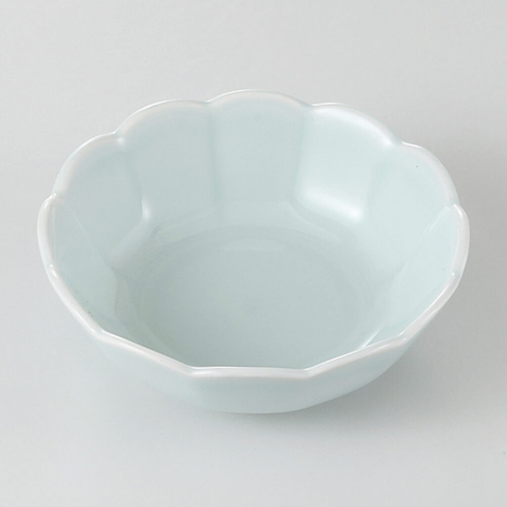青白磁 菊型玉割