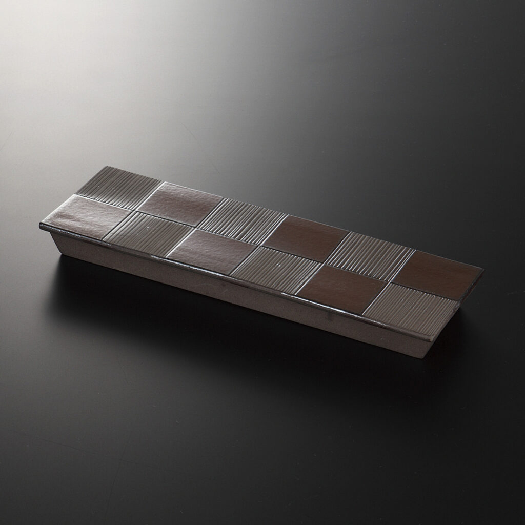 鉄赤市松 高浜付出皿