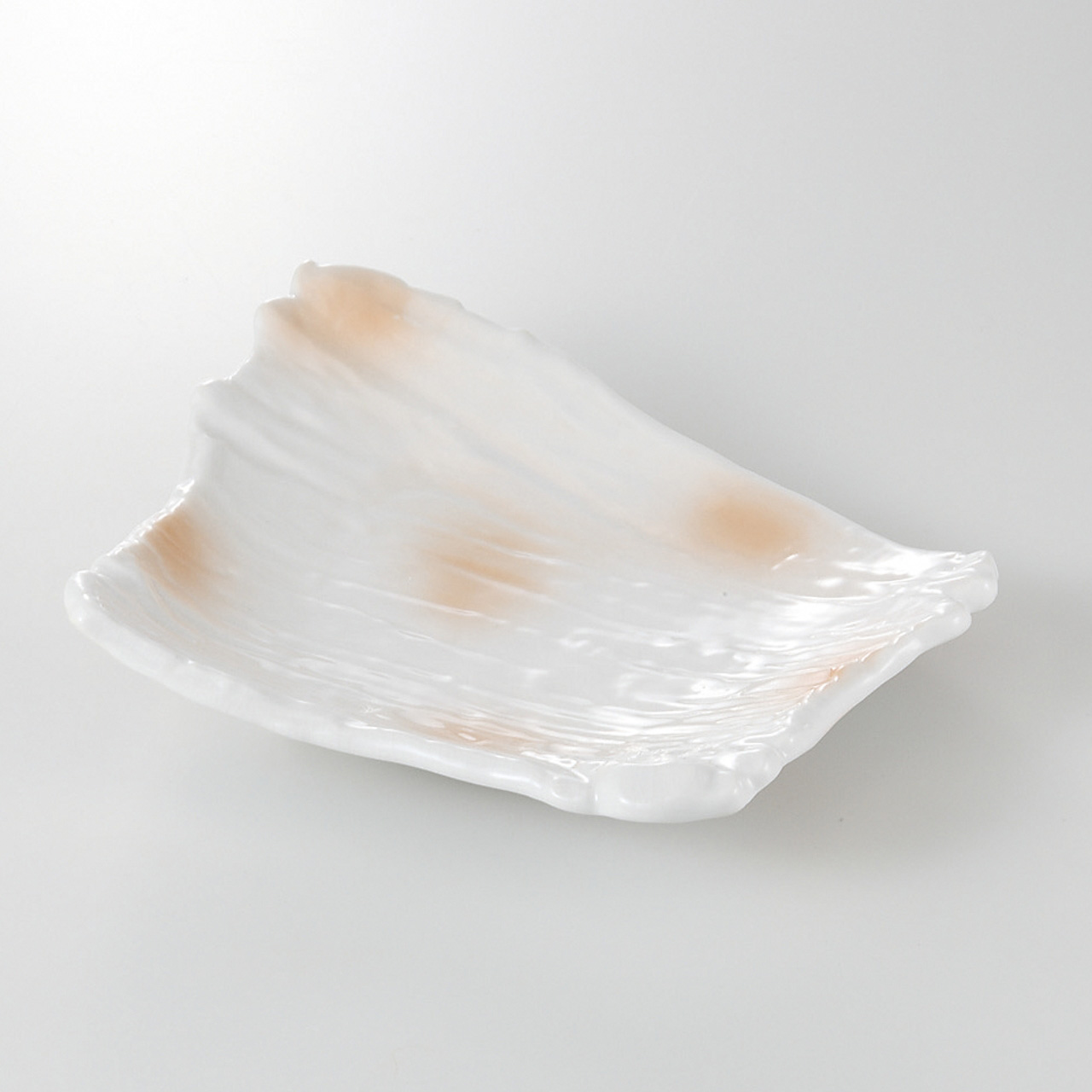 桃色志野 削ぎ前菜皿