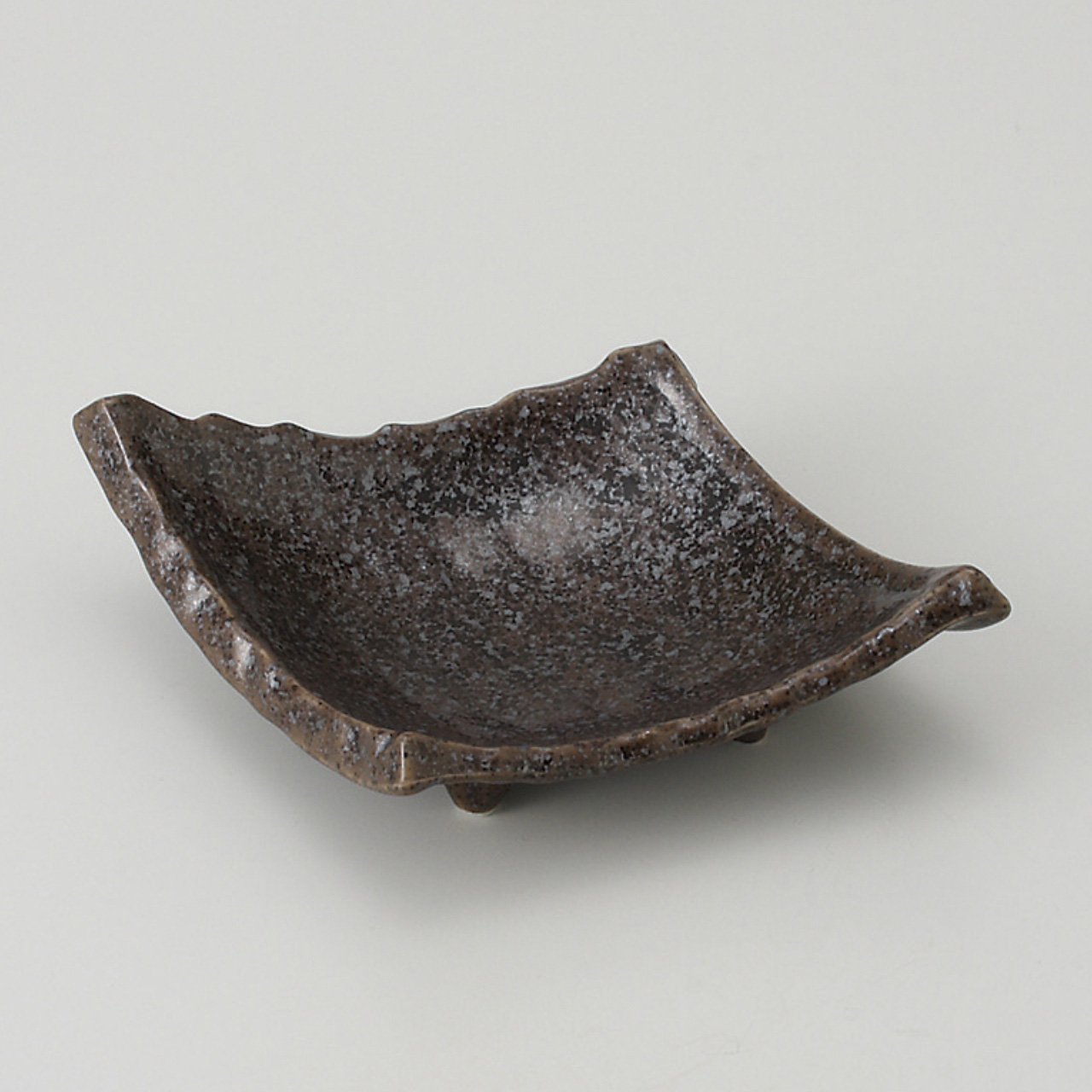 黒結晶 瓦小皿