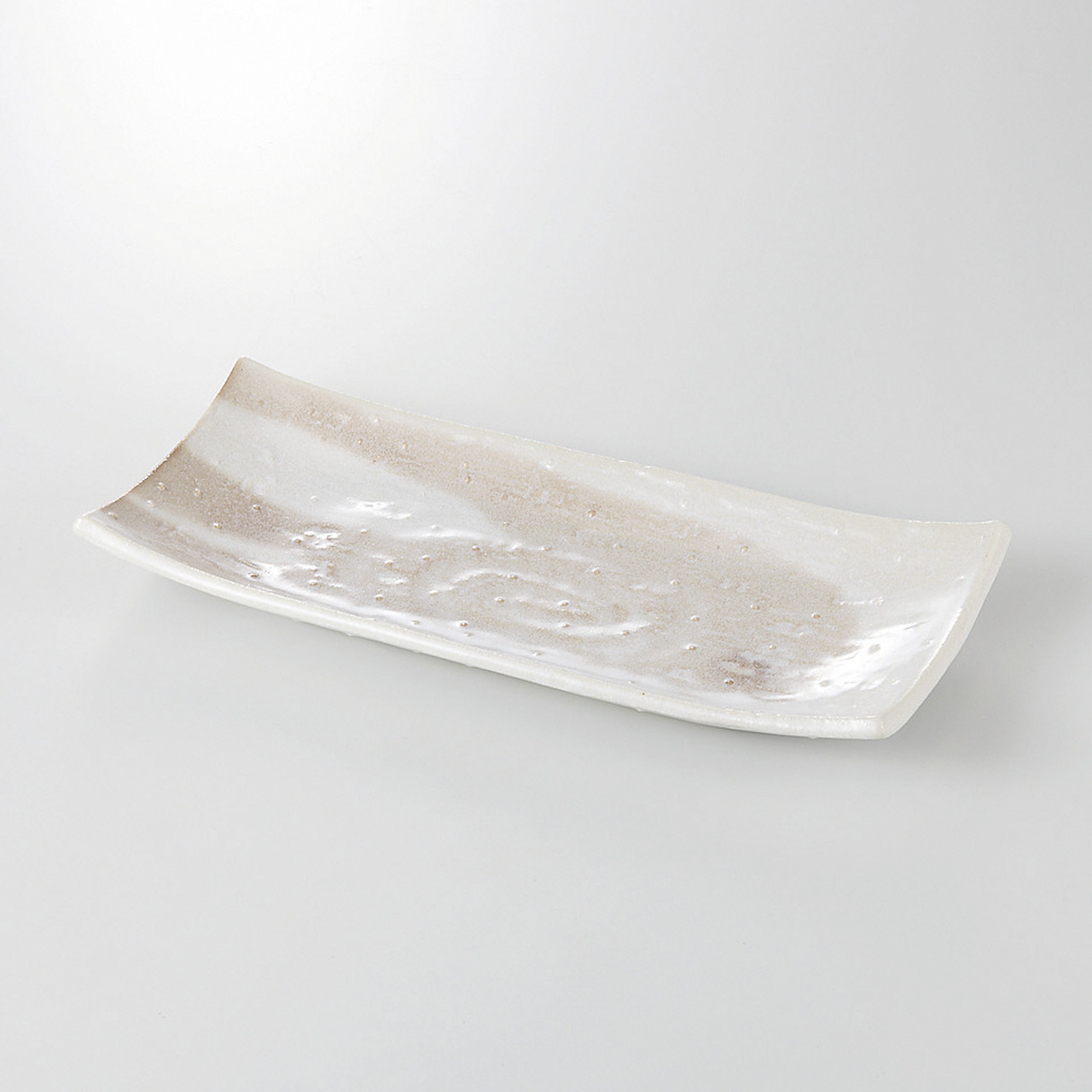 霞流し 砂目焼物皿