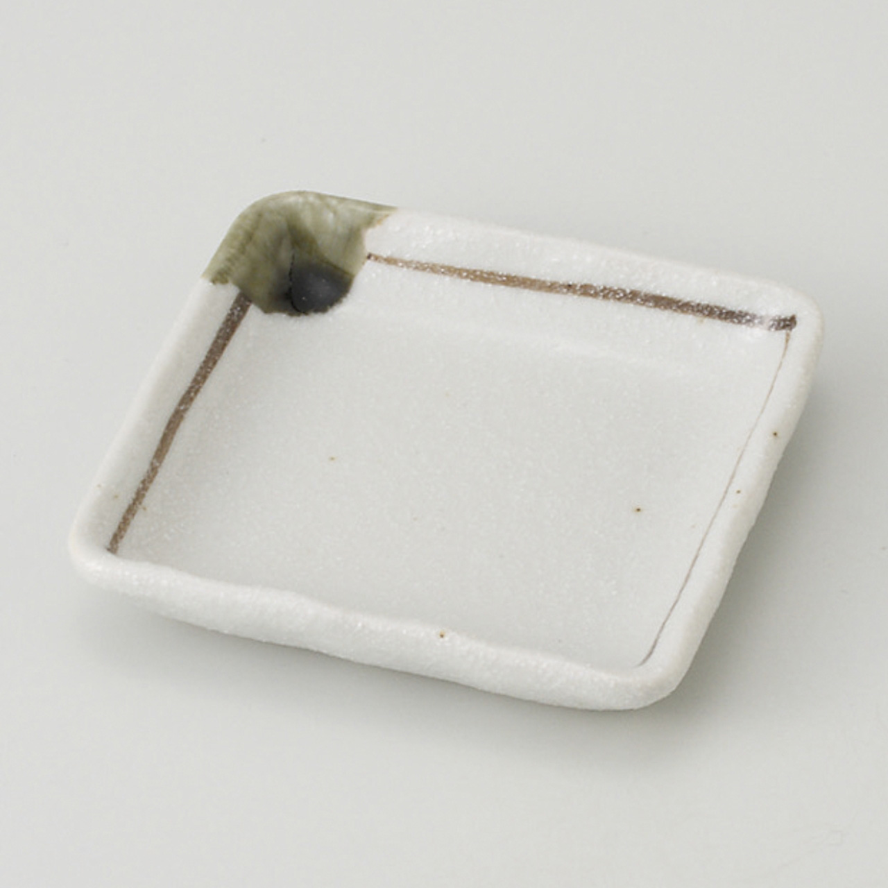 志野茶ライン 正角小皿