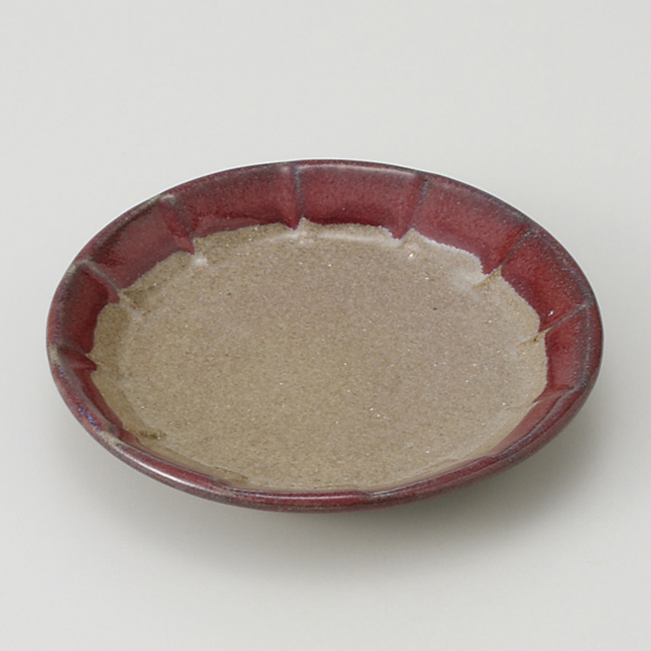 辰砂 面取3.5皿