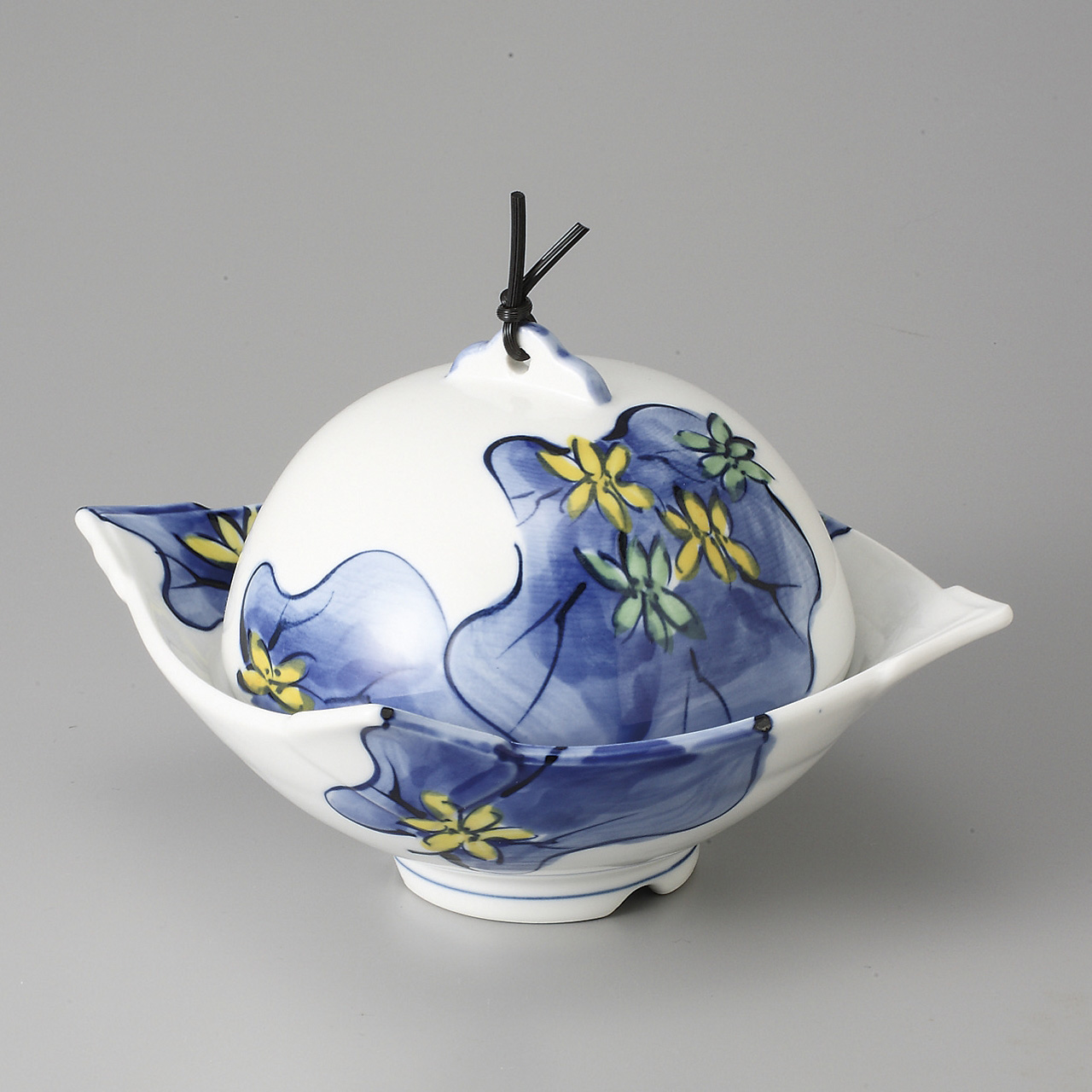 染付つわぶき 菱形むし器セット