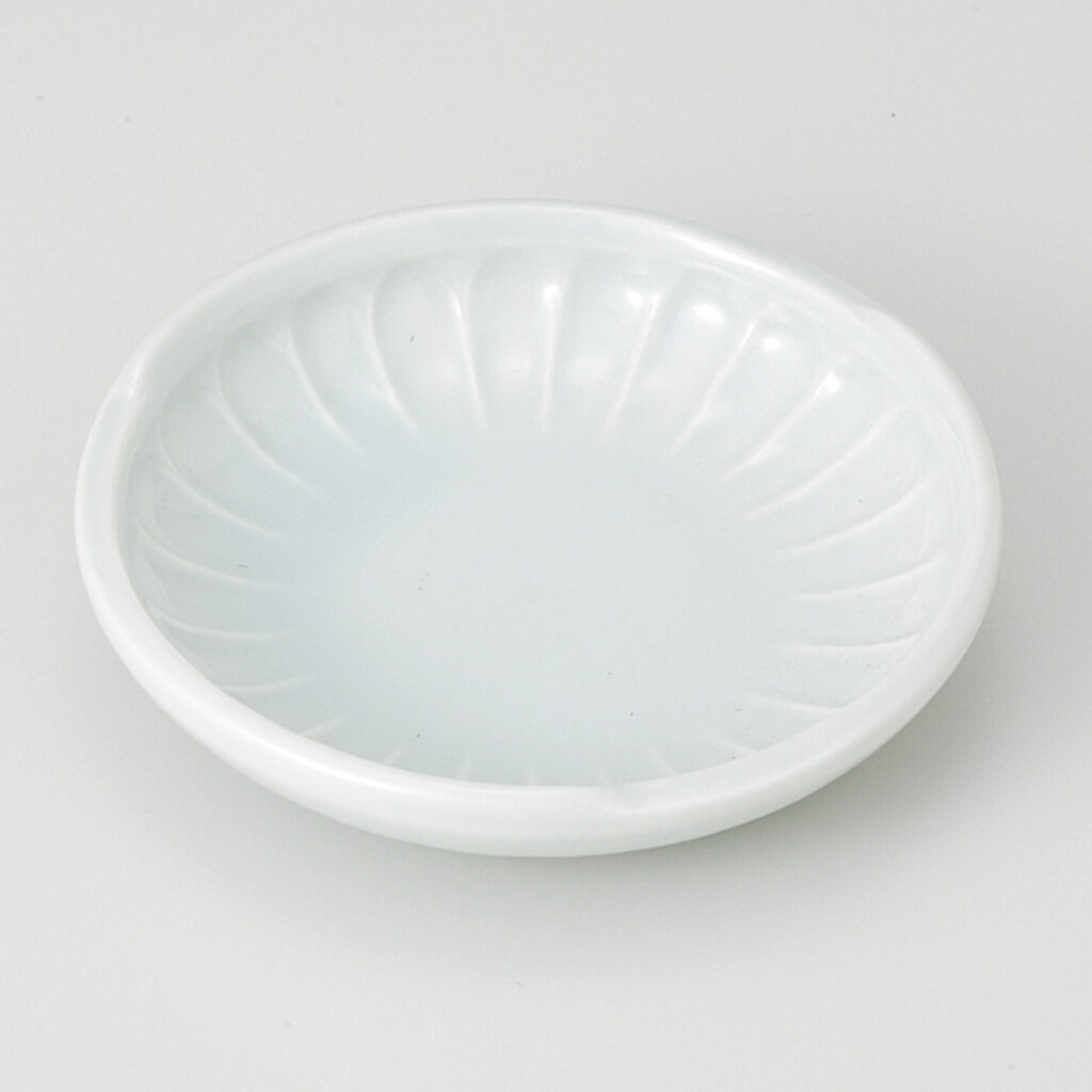 青磁 菊型小皿