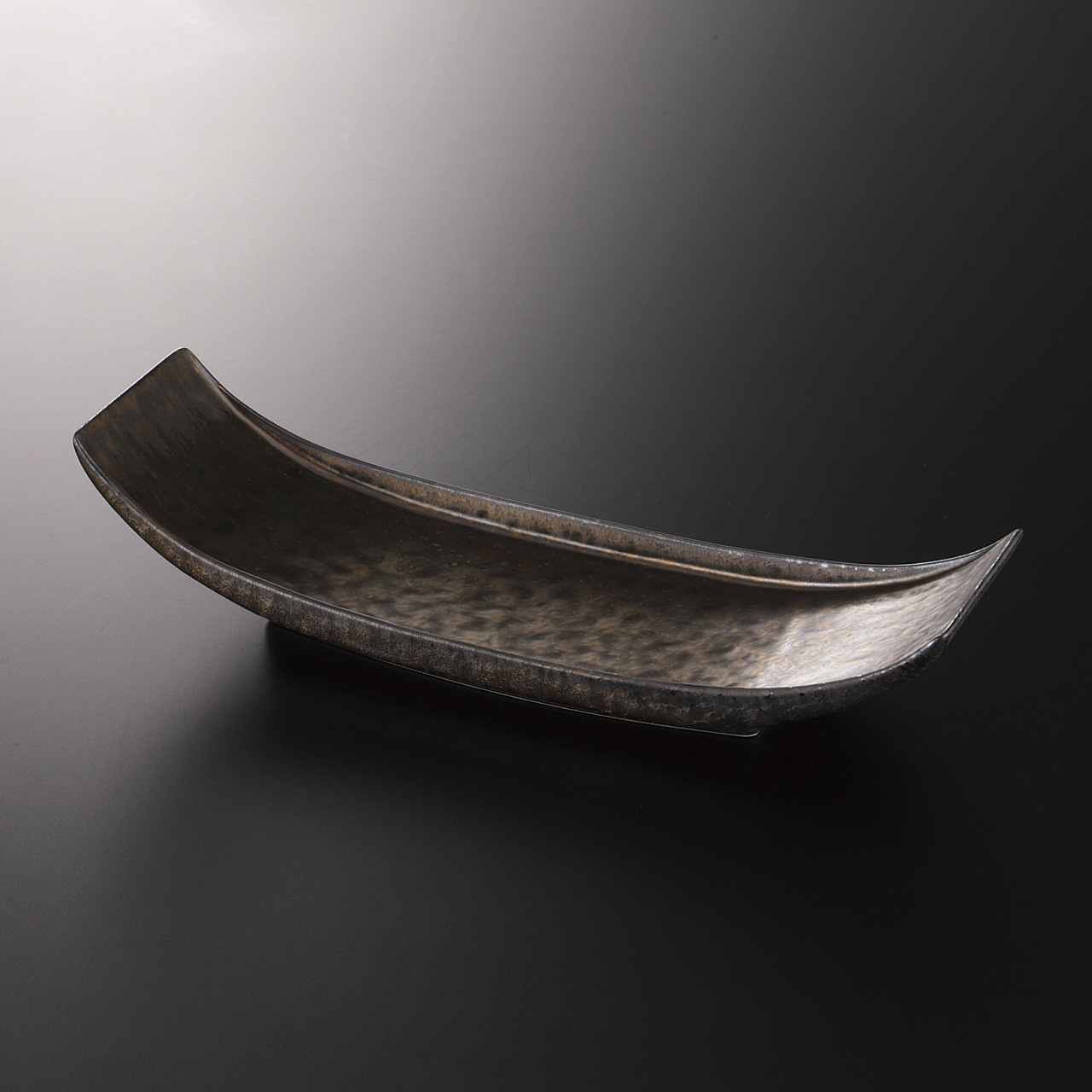 金結晶 舟型長皿