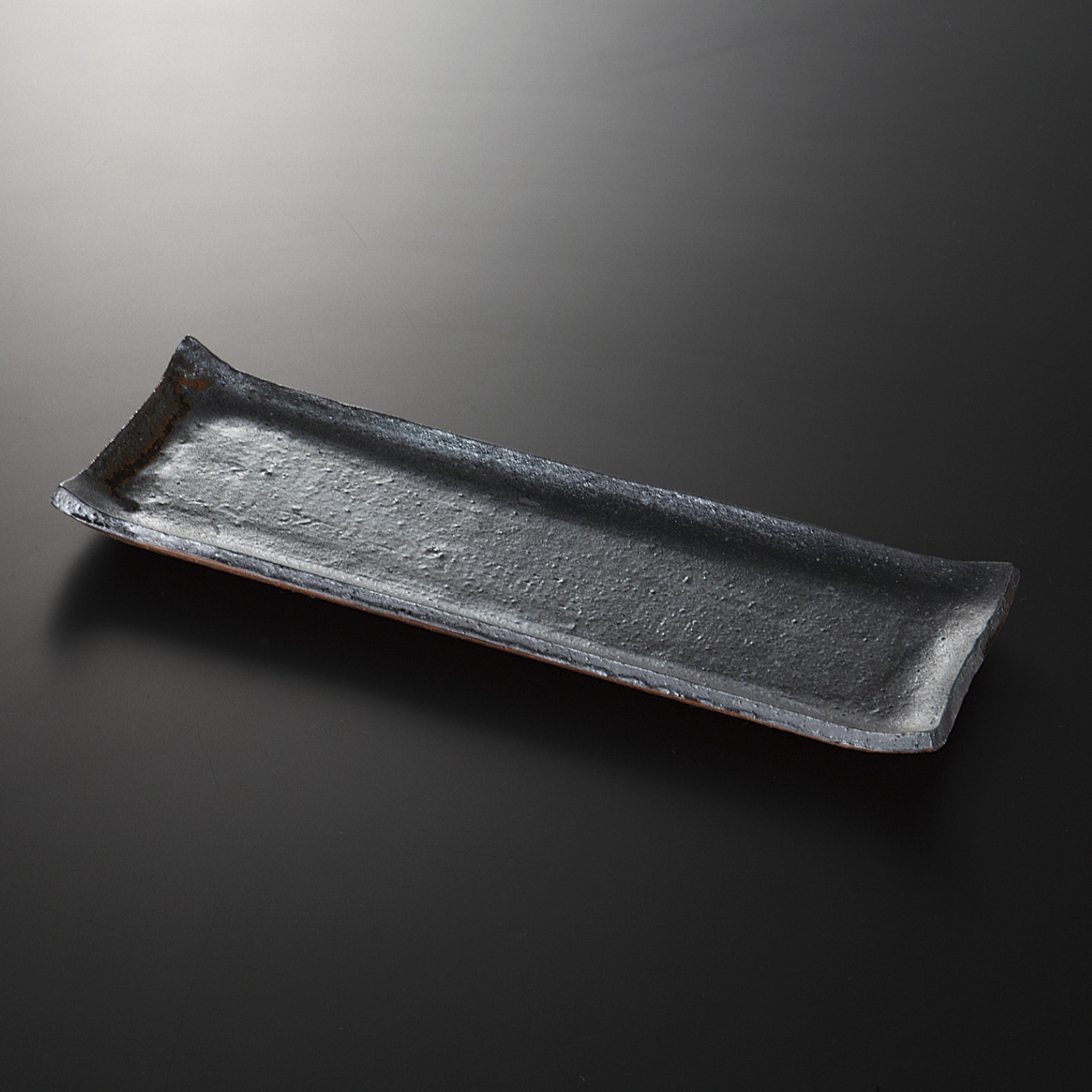 黒柿釉 長角皿（大）