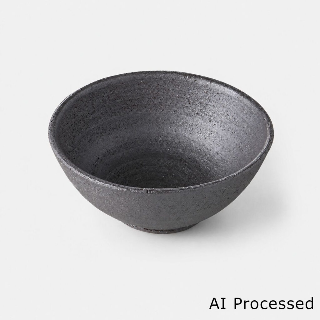 黒吹き焼締 プチボール