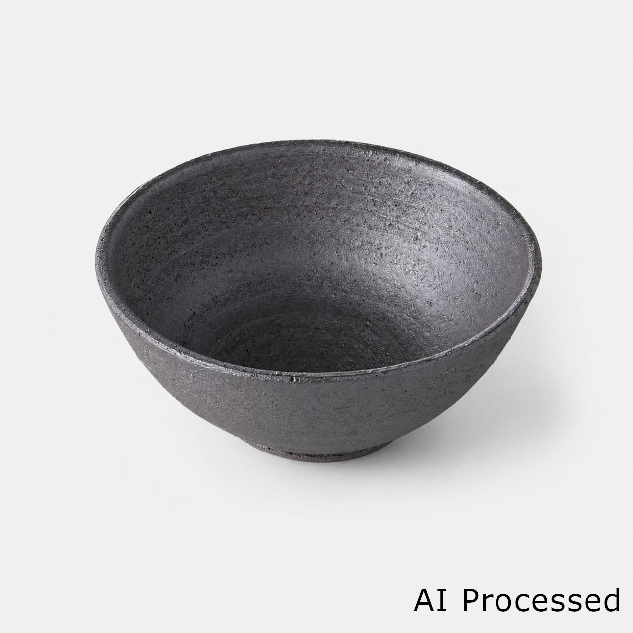 黒吹き焼締 プチボール
