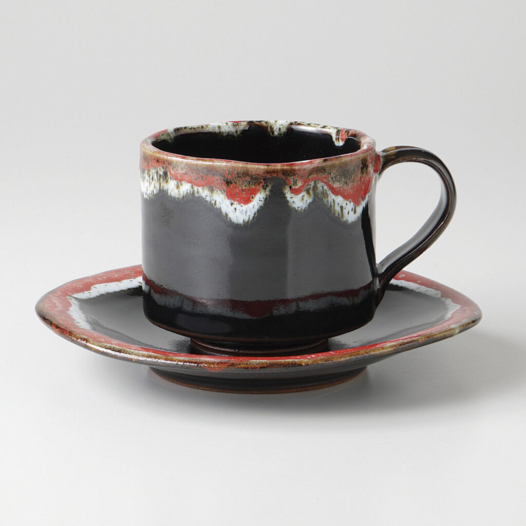 紅窯変 たわみコーヒーC