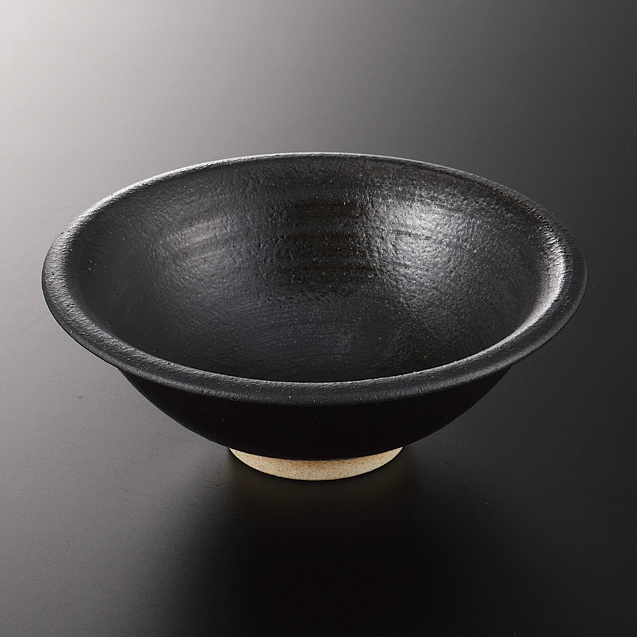 黒柿釉 帽子型深鉢
