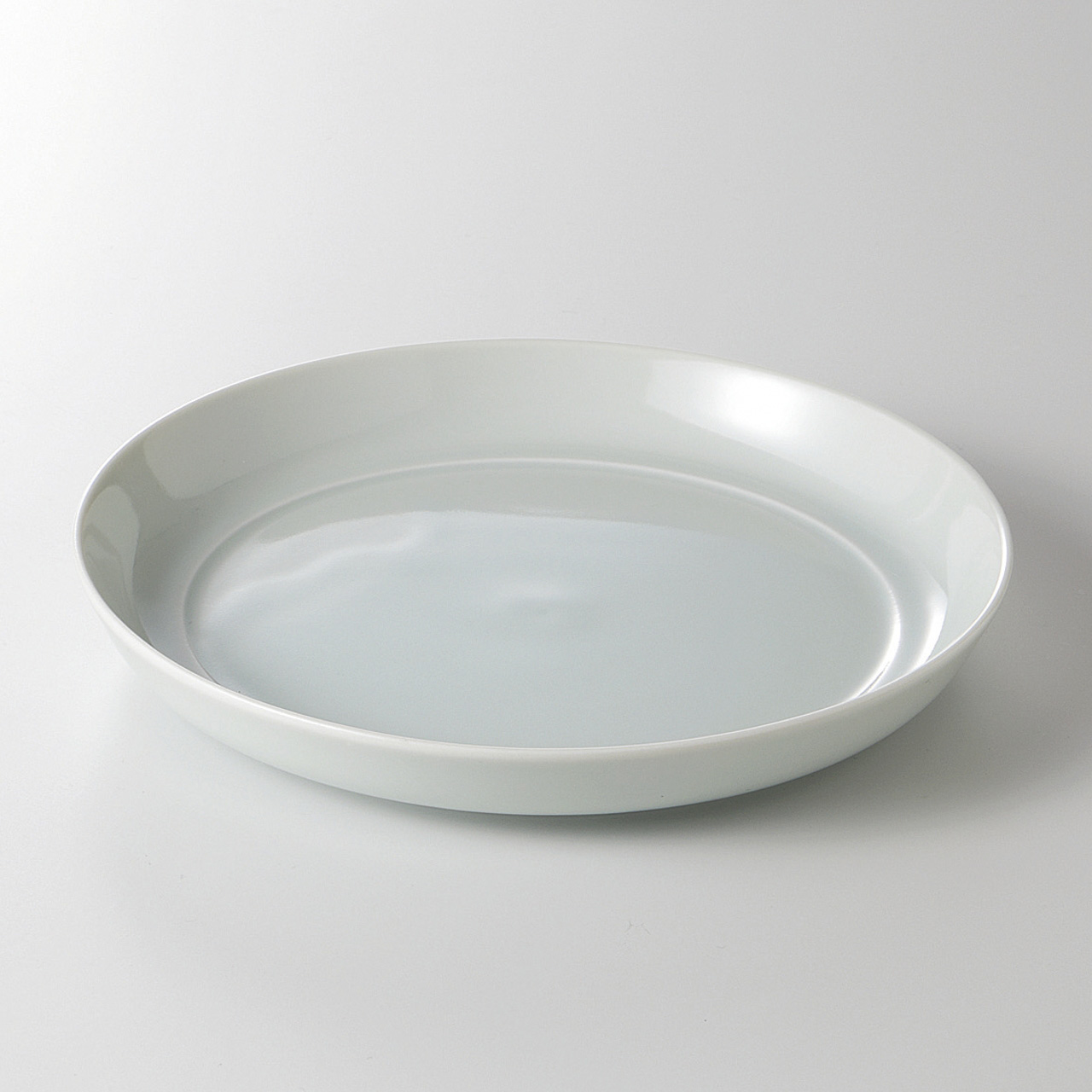 水青（re食器） 17cmプレート