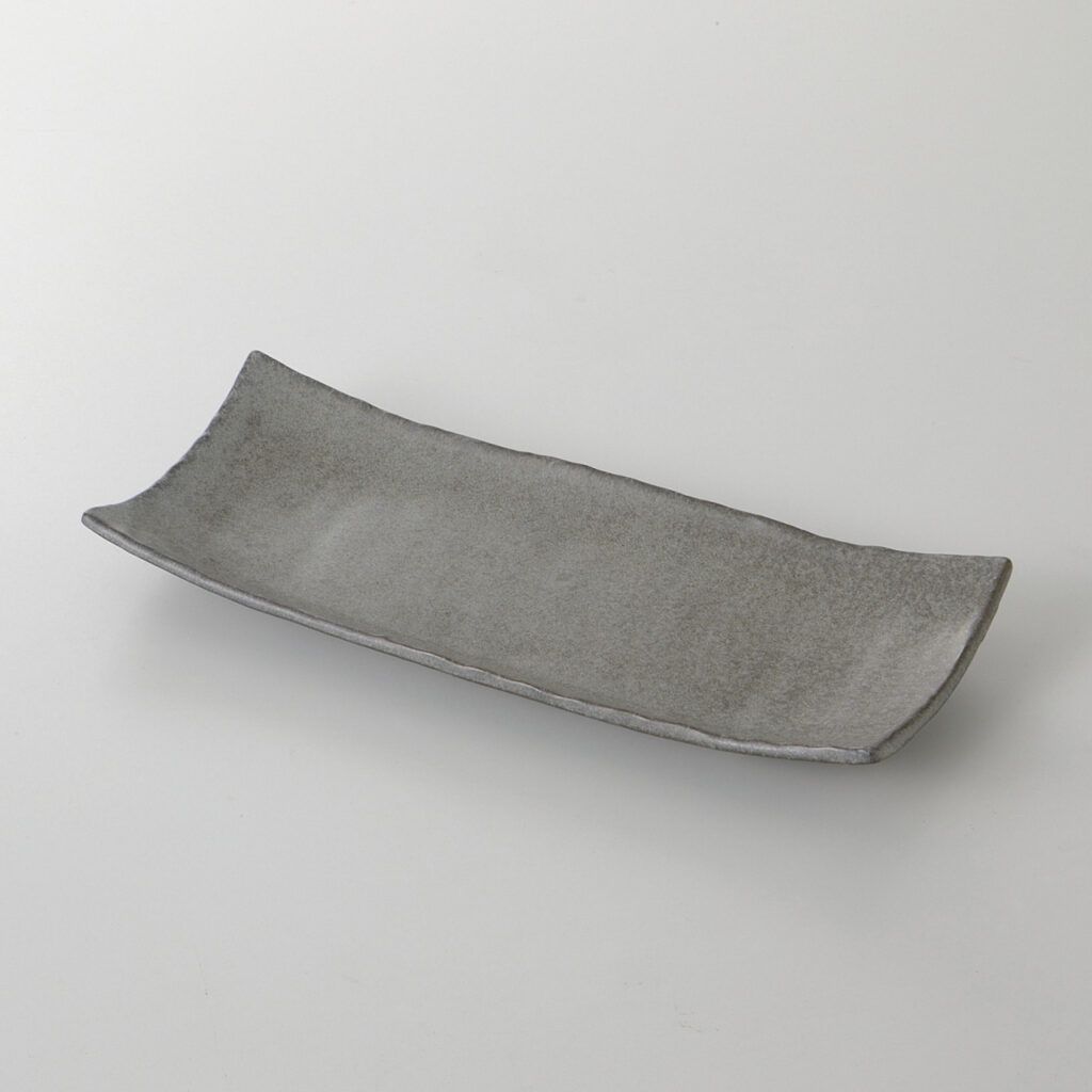 灰水晶 浜付付出皿
