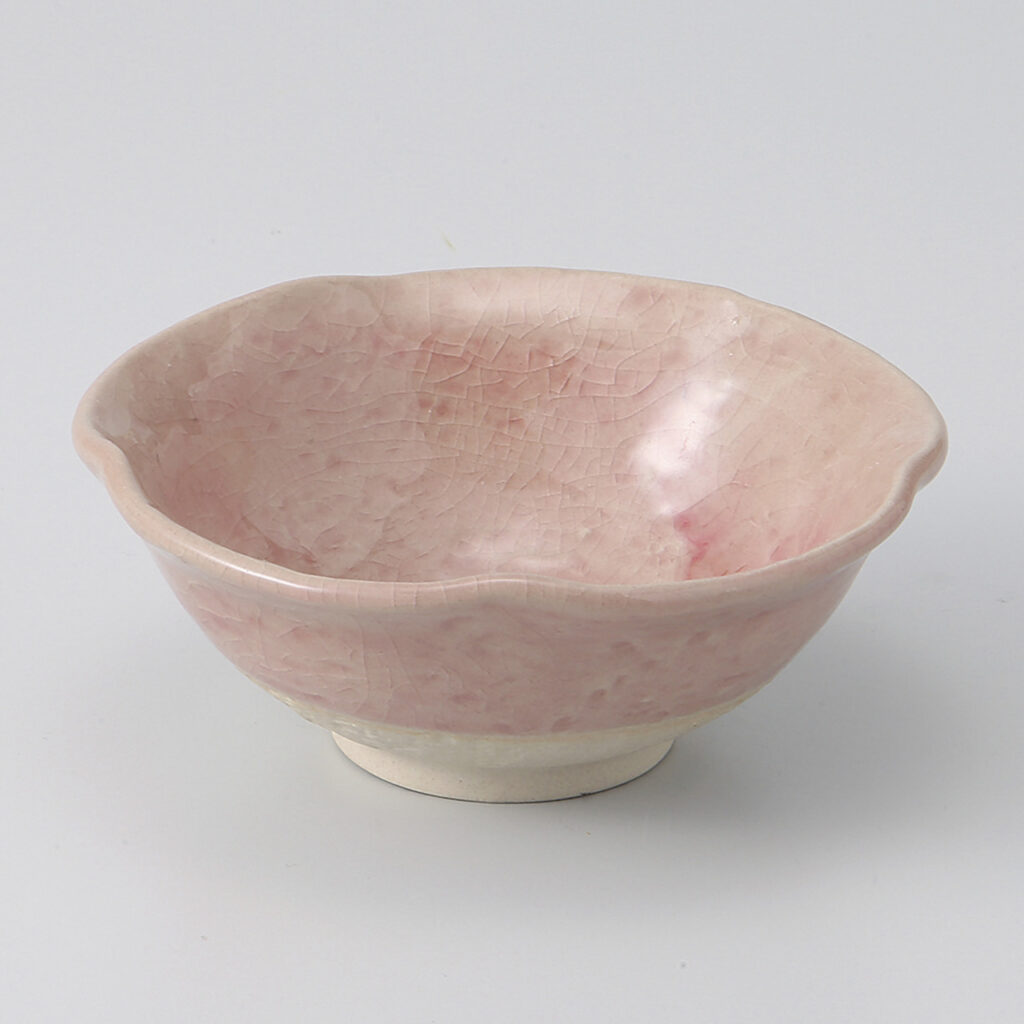 ピンク 花型小鉢