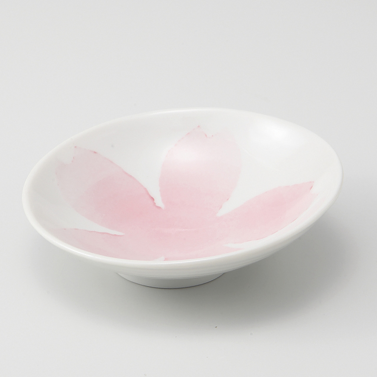 ピンク吹桜 楕円小鉢