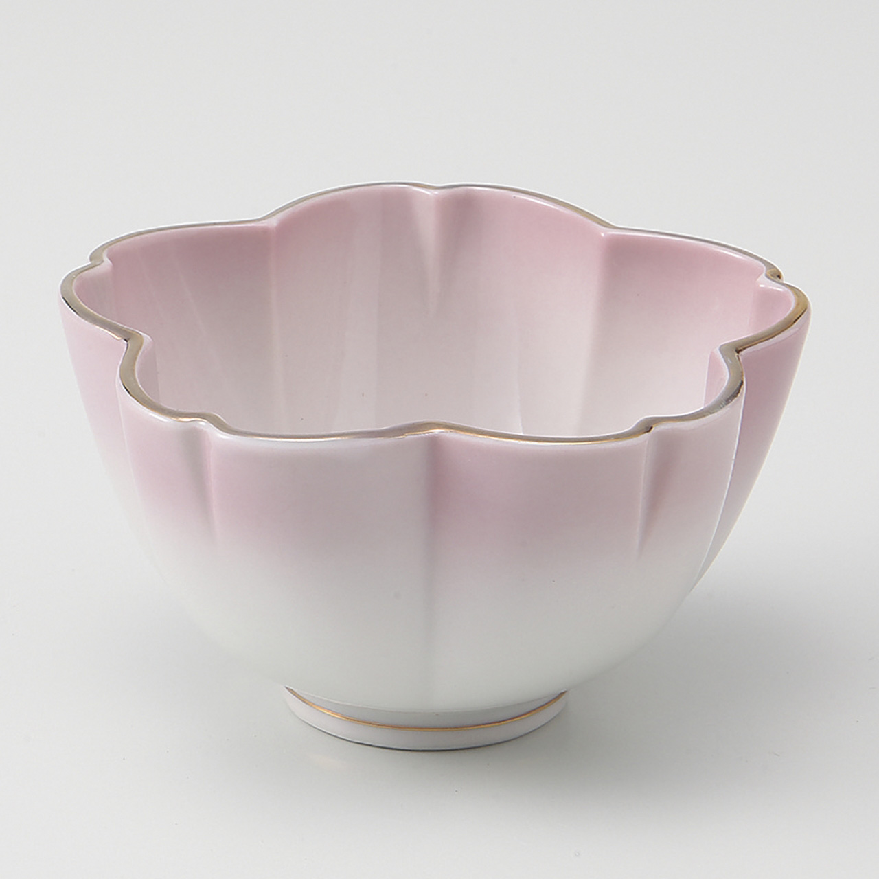 渕金ピンク吹 桜小付