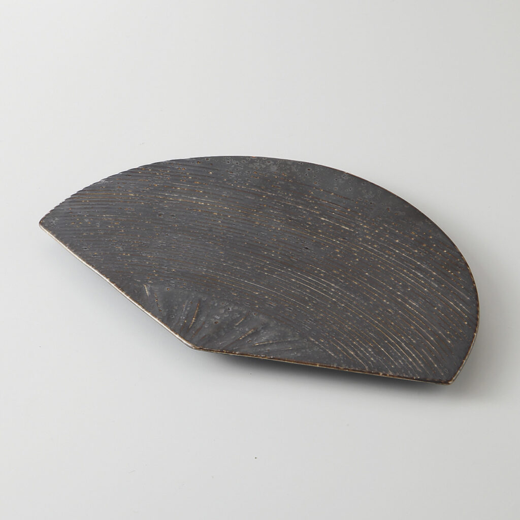金結晶 扇皿