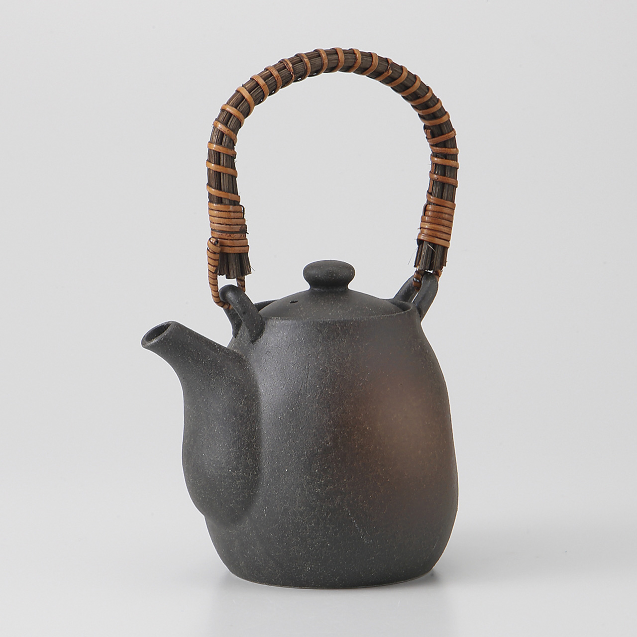 黒備前 土瓶（つる付）