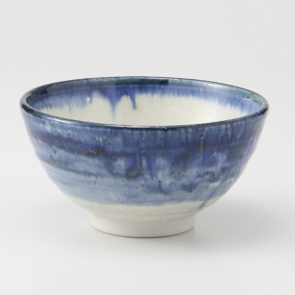 青流し 丸茶碗