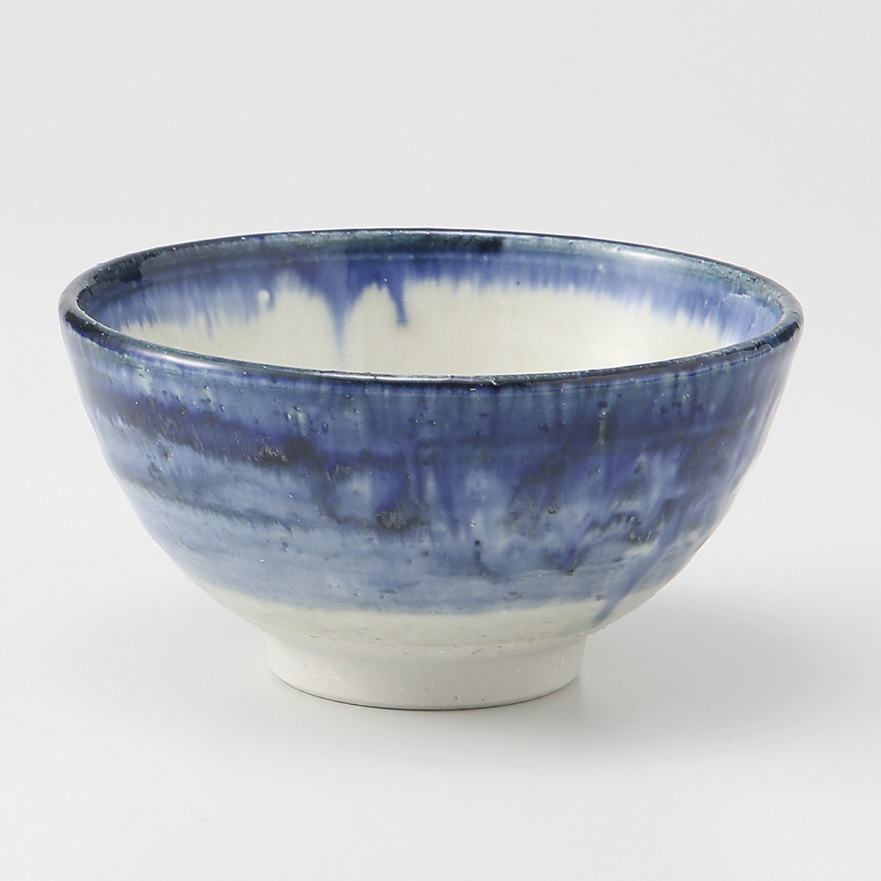 青流し 丸茶碗