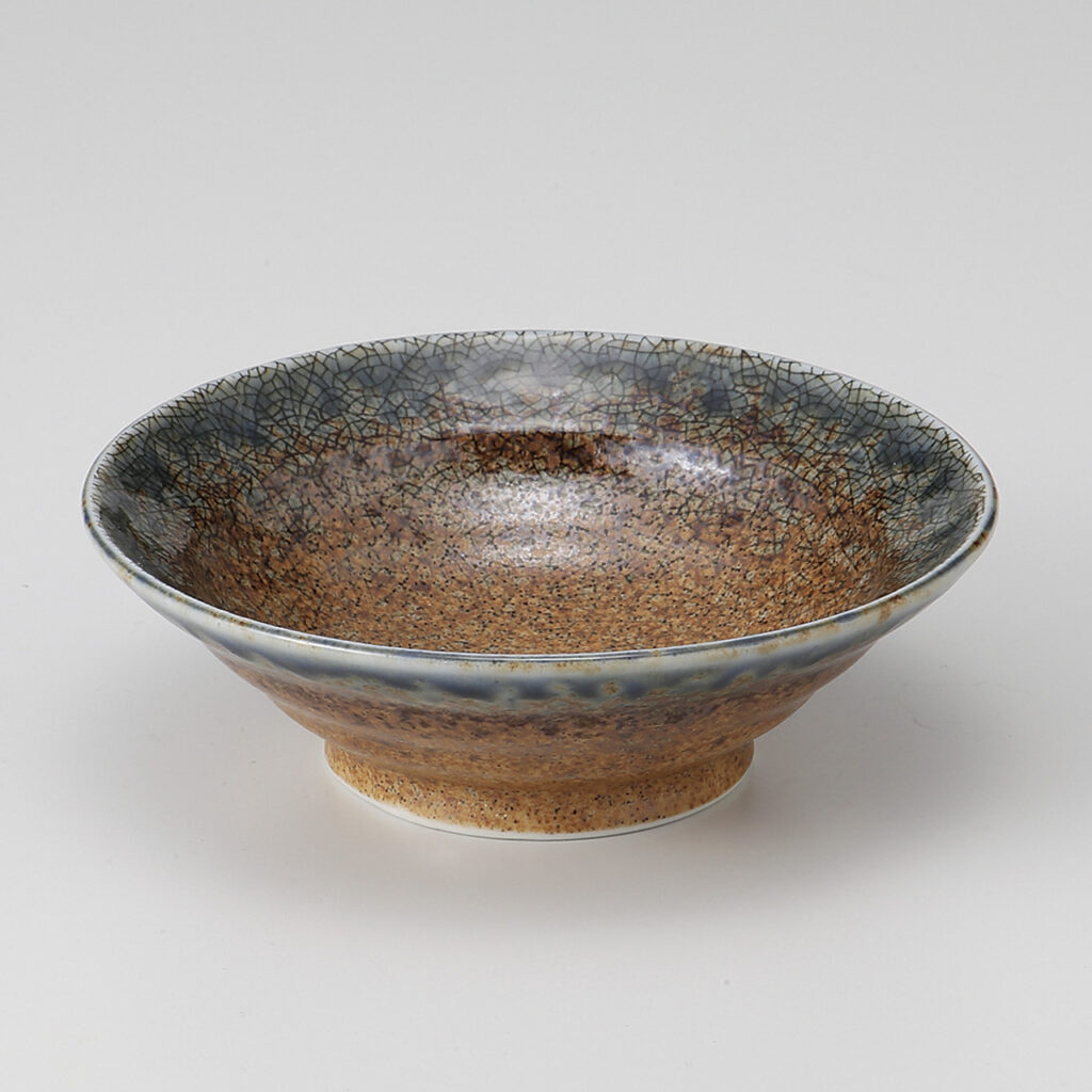 藍流し 4．0反小鉢
