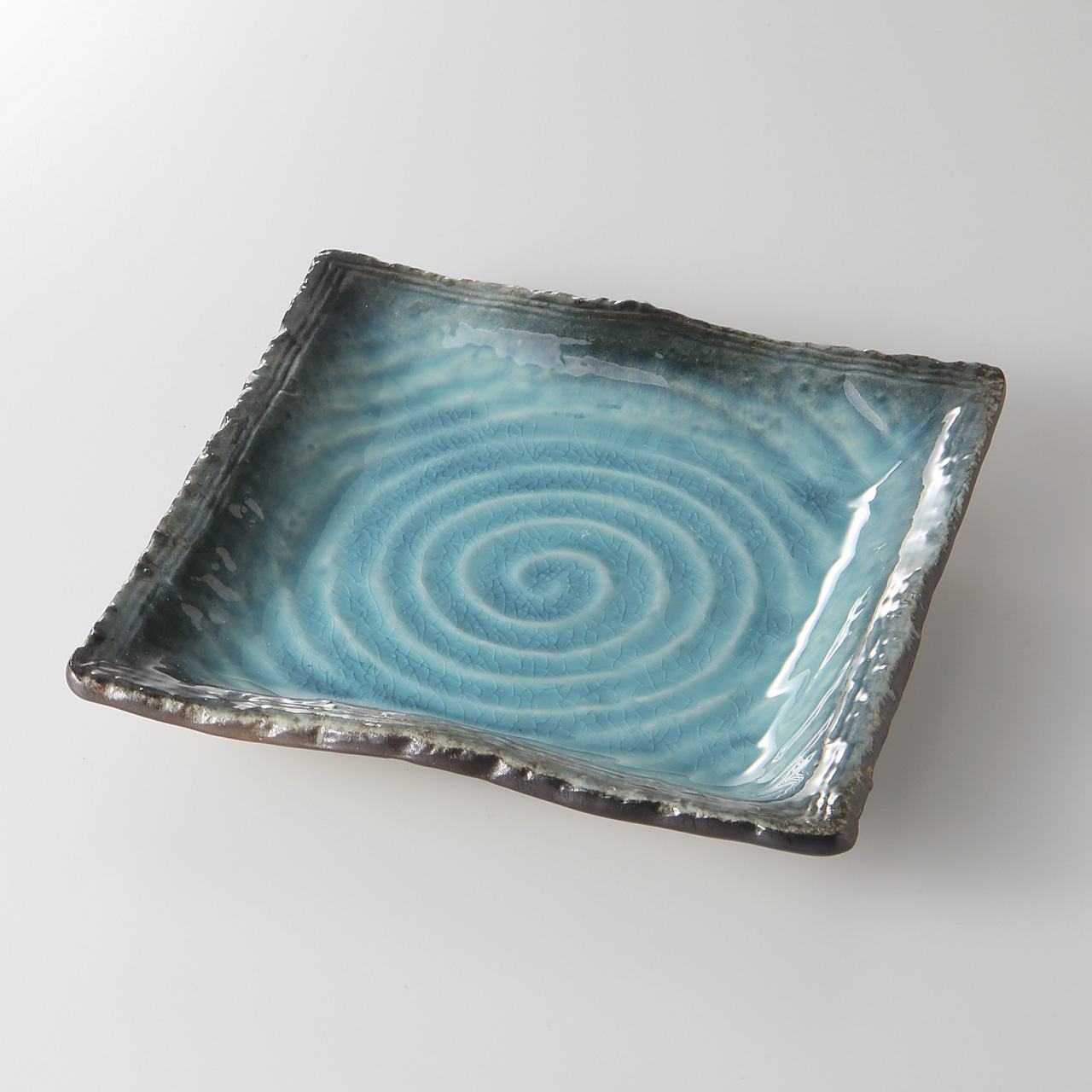 流泉 正角皿（小）