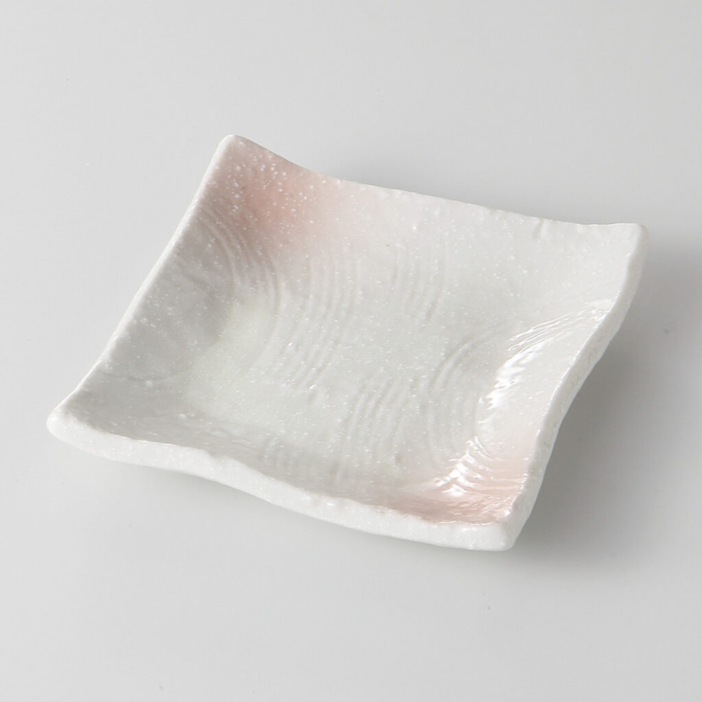 桜吹 角小皿