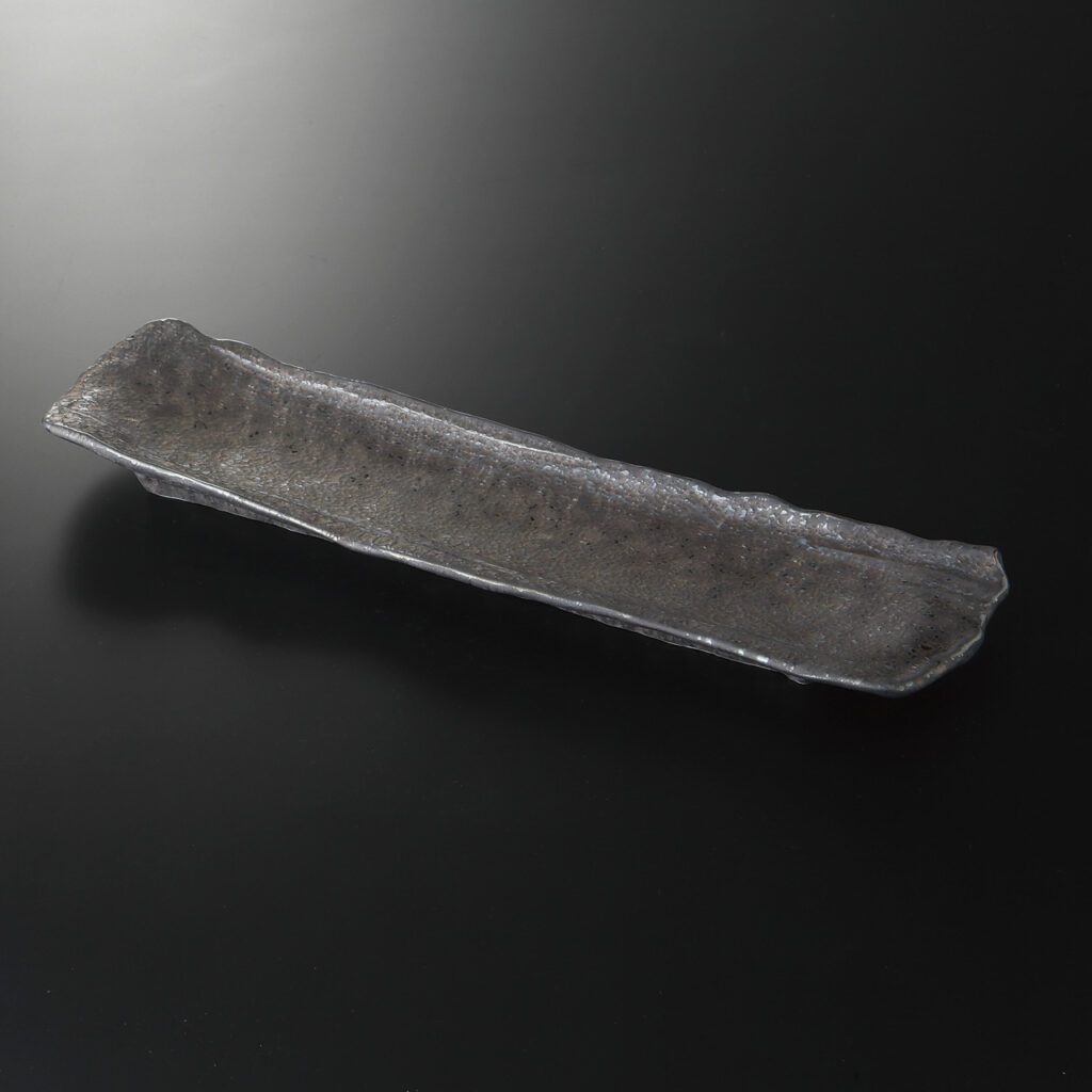 熔岩流 尺3寸長皿