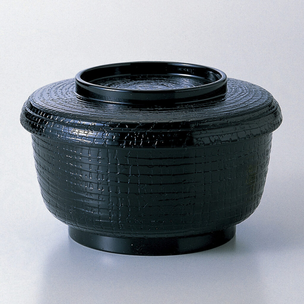 ケヤキ割子（小） 黒塗（内黒）
