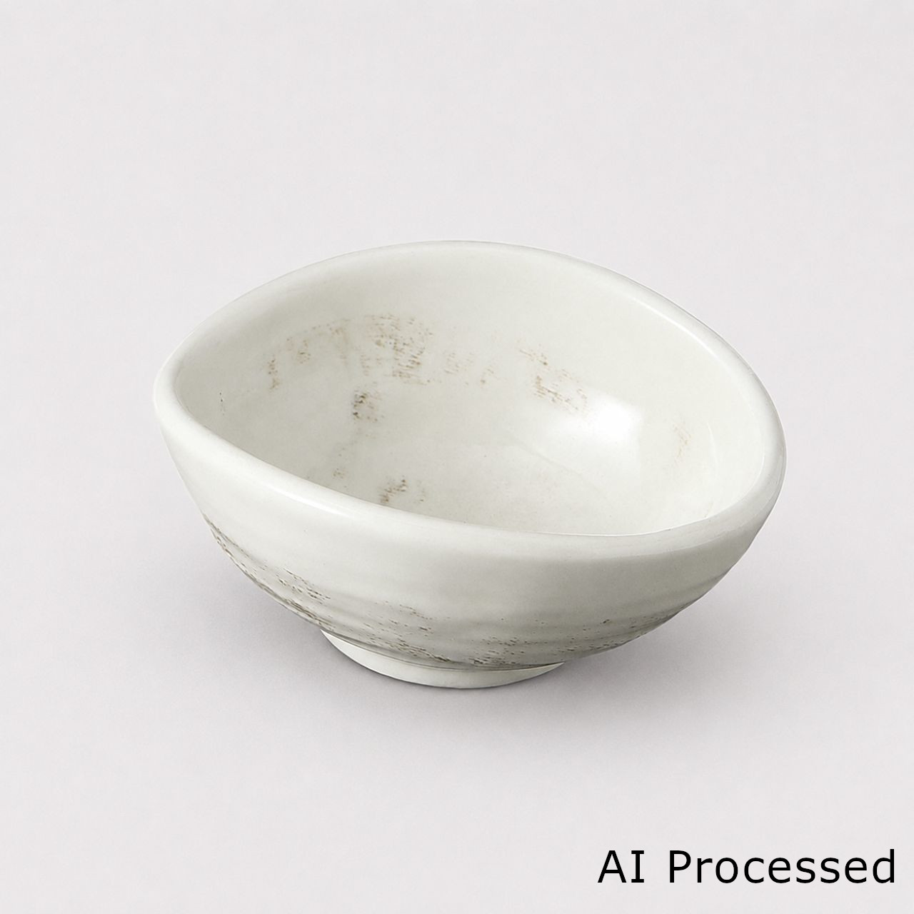 粉引 卵型千代口