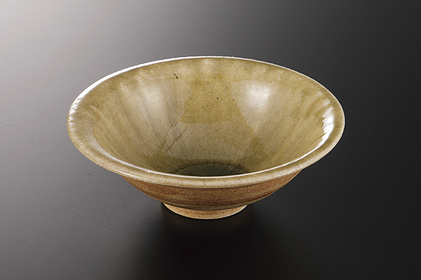 灰釉 帽子型小鉢