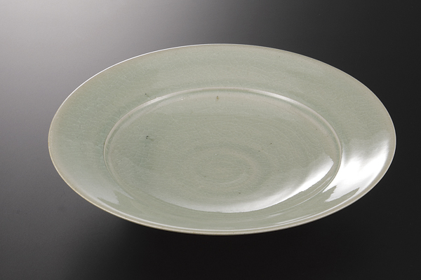 【廃番】薄碧 リム8寸浅鉢
