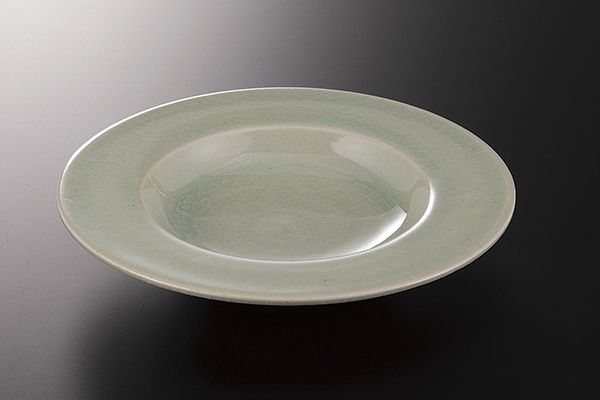 【廃番】薄碧 リム6寸浅鉢