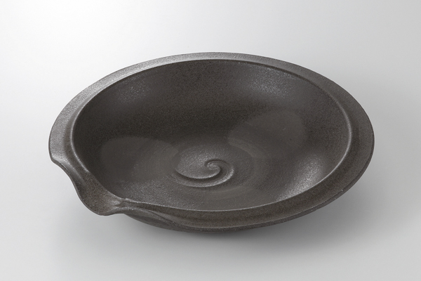 焼〆南蛮 片口浅鉢