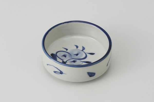 染付見込花 切立皿(大)