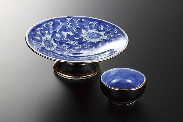 濃牡丹 高台刺身鉢