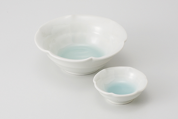 【廃番】青白瓷 六ッ押深口向付