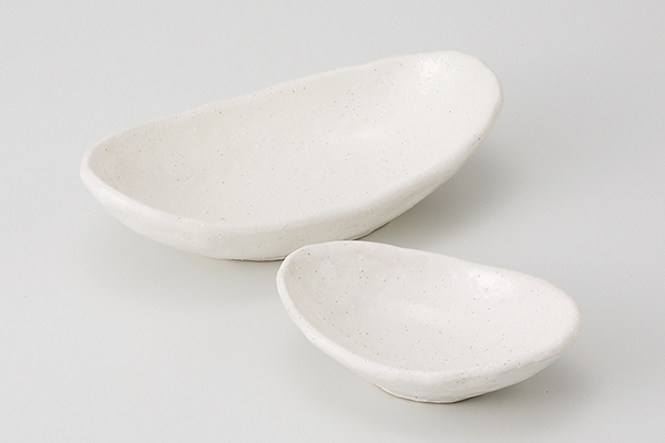 ホワイト 楕円鉢