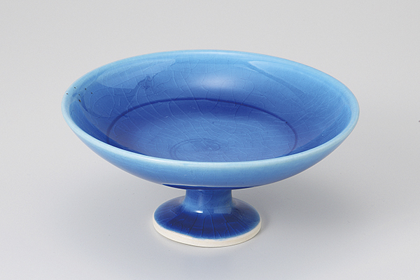 トルコ釉 高台4.0平鉢
