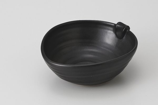 ブラック 耳付鉢