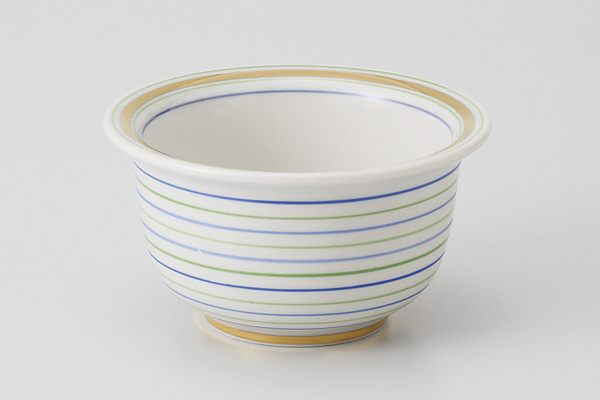 二色駒筋(中国) リム小鉢