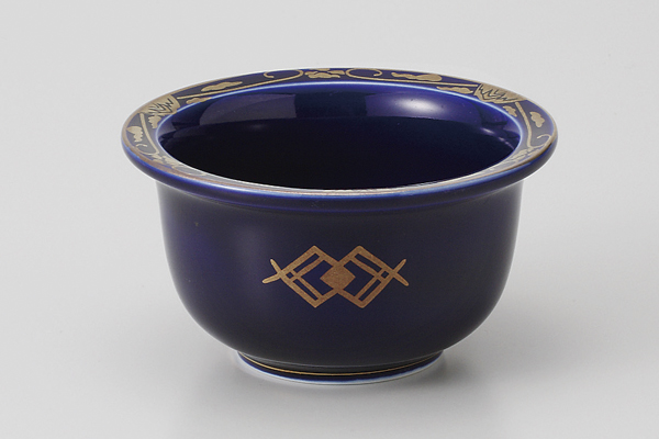 ルリ金紋(中国) リム小鉢