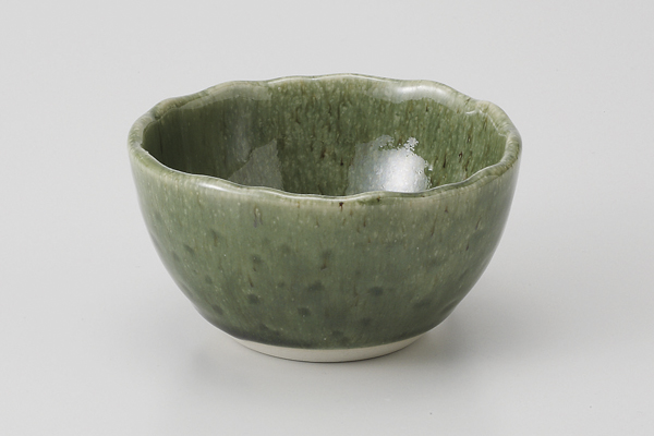 緑釉 タタラ小鉢
