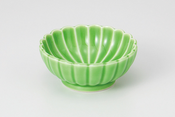 【廃番】菊型ヒワ釉 千代口