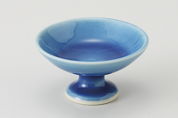 青釉 高台珍味