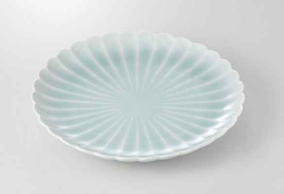 【廃番】青白磁菊型 7.0皿